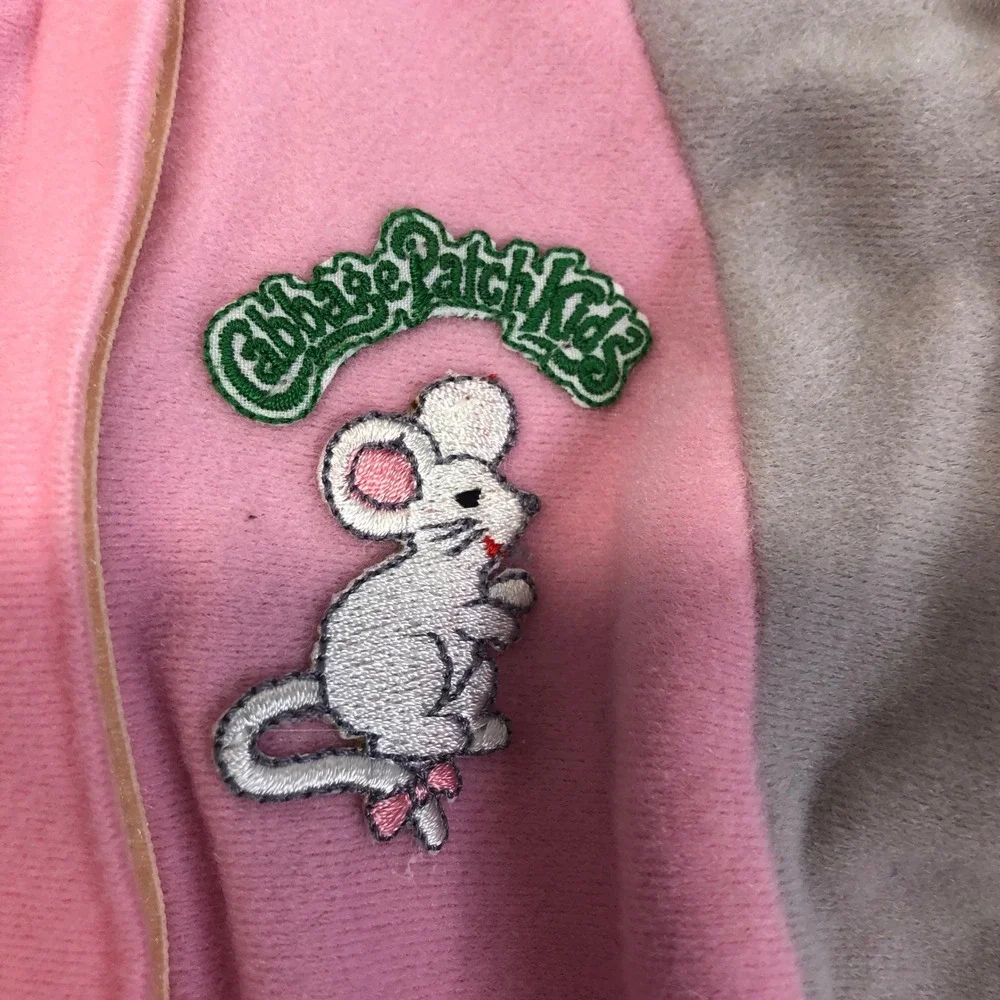 1984 VTG‎ Cabbage Patch Kids Gray Pink Mouse Costume One Piece Doll Costume